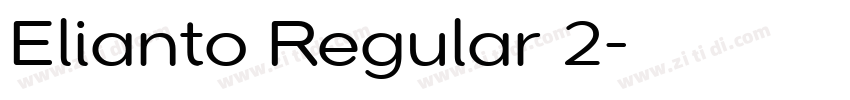 Elianto Regular 2字体转换